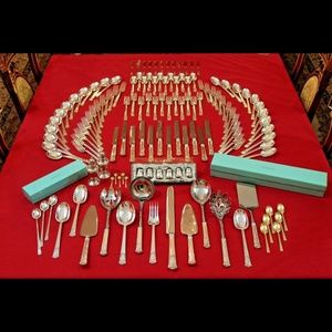 Tiffany San Lorenzo Silver Complete Flatware Set